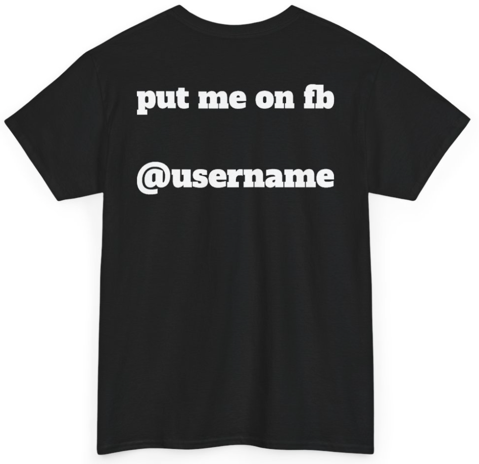 UBD custom black t-shirt