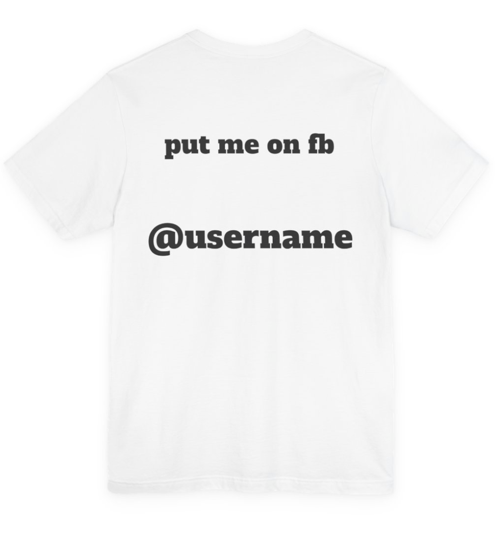 UBD custom white t-shirt